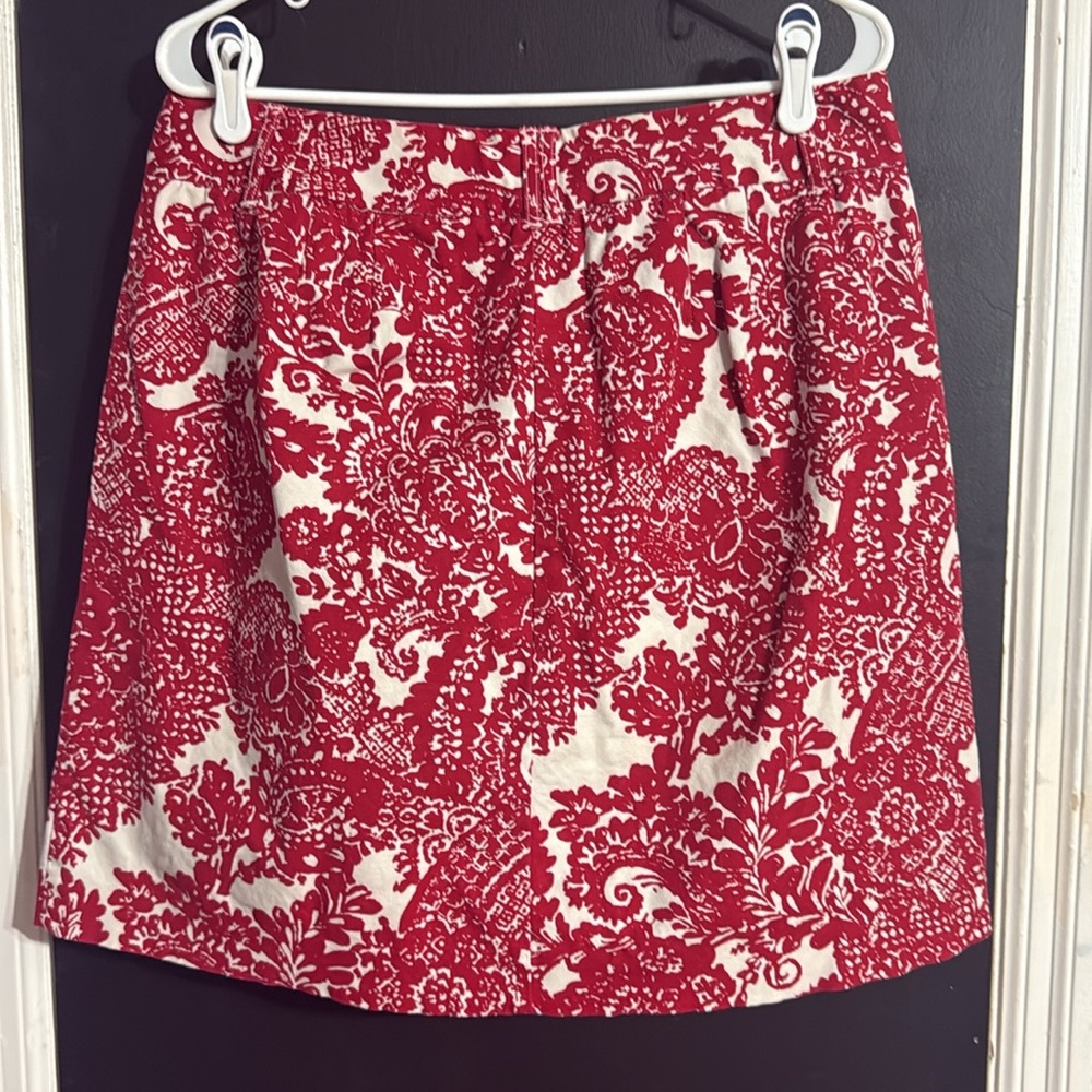 Talbots Printed Patterned Mini Stretch Skirt Size: 12 Length: 19.5” - Picture 2 of 6